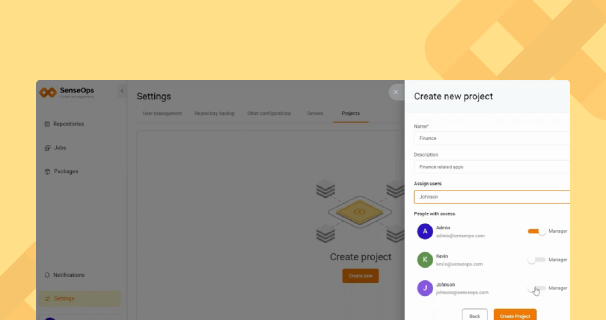 Users & Project Setup in Code Management