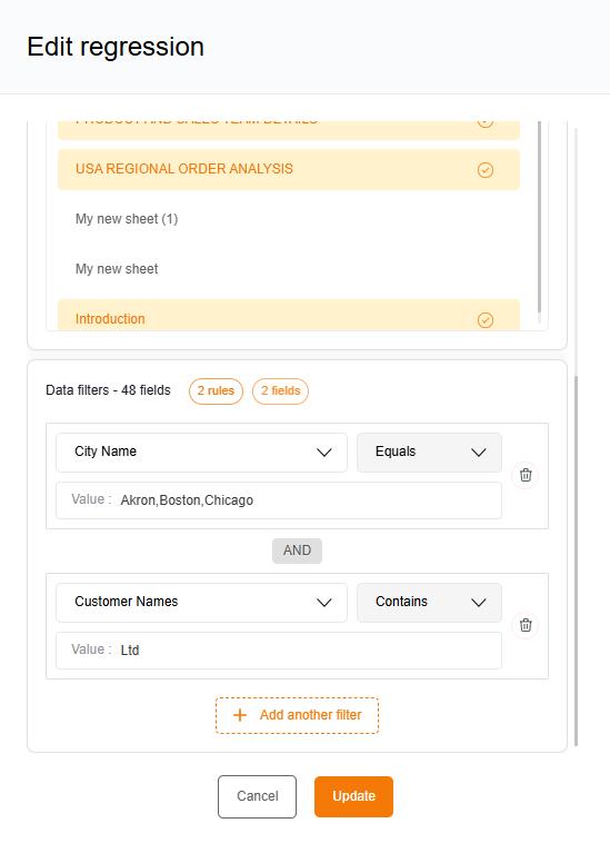 Configure Regression Tests