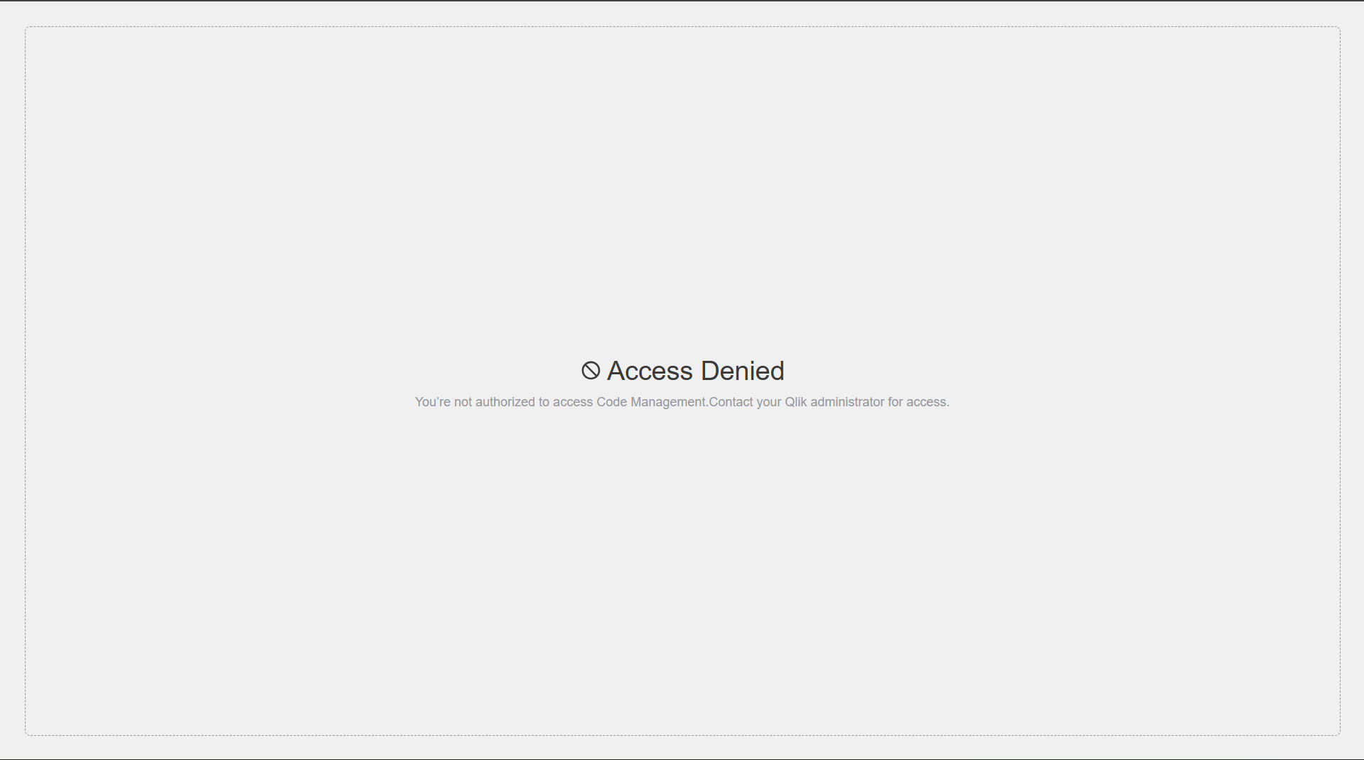 Access Denied